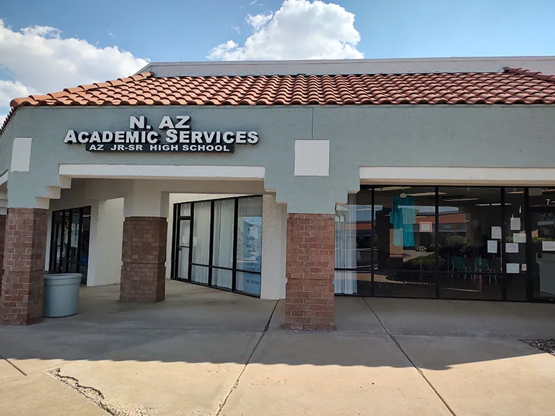 Arizona Jr/Sr Private High School Cottonwood campus entrance